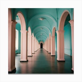 Hallway Stock Videos & Royalty-Free Footage 20 Canvas Print