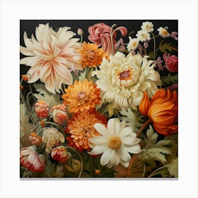 Oil Flower (4) Canvas Print