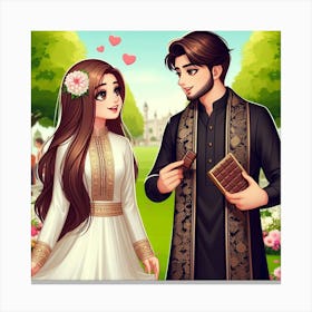Islamic Wedding 4 Canvas Print