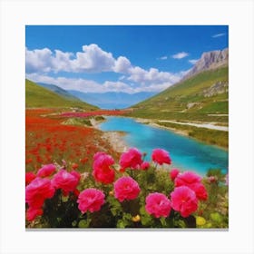 Azerbaijan beautiful Valley Canvas Print