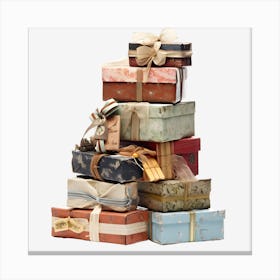 Stack Of Gift Boxes 2 Canvas Print