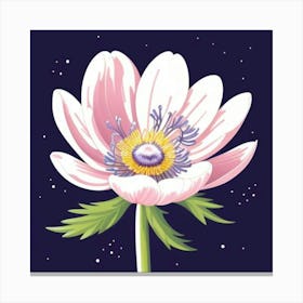 Anemone Flower Canvas Print