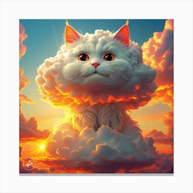 Cloud Cat 2 Canvas Print