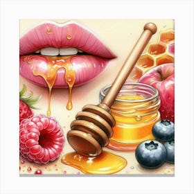 Honey And Berries Canvas Print