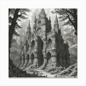 Gothic Castle Canvas Print