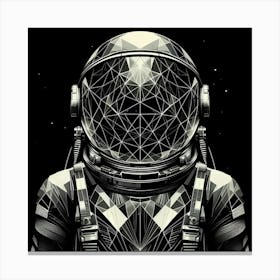 Astronaut In Space Canvas Print