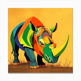 Rhino 4 Canvas Print