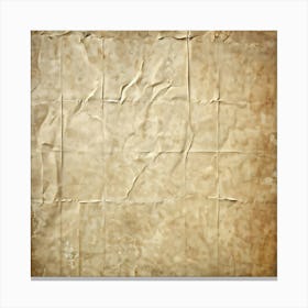 Abstract Pattern Swirling Across Vintage Crumpled Paper Textures Of Both The Creases And Paper Fibe Canvas Print