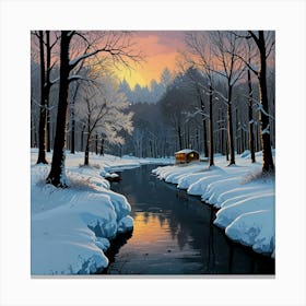 Leonardo Lightning Winter Is Finally Here Art 2 Canvas Print