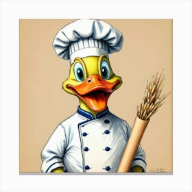 Chef Duck 2 Canvas Print