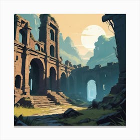 Ruins of the Past Canvas Print