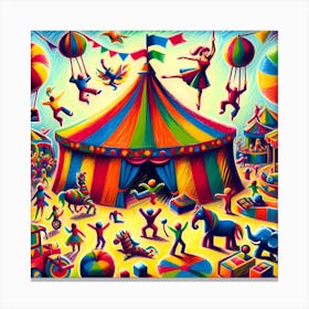 Super Kids Creativity:Circus Tent Canvas Print