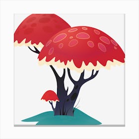 Mushroom Png Canvas Print