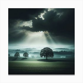 Landscape With Trees 2 Canvas Print