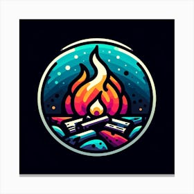 Campfire Logo 3 Canvas Print