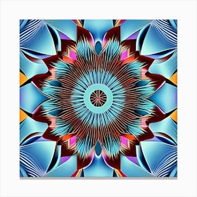 Psychedelic Flower Canvas Print