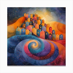 Spiral City Canvas Print