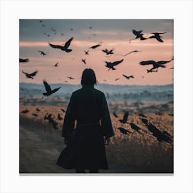 Crows Canvas Print