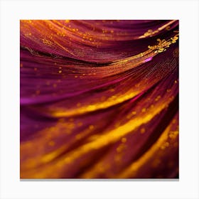 Abstract Purple And Gold Photography Canvas Print