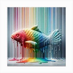 Fish In A Rainbow Canvas Print