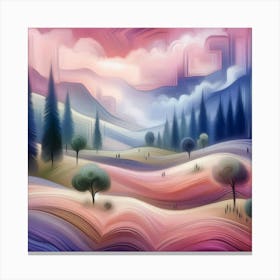 Landscape Painting Canvas Print