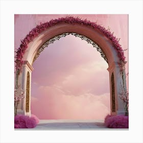 Pink Archway 1 Canvas Print
