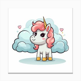 Cute Unicorn 806 Canvas Print