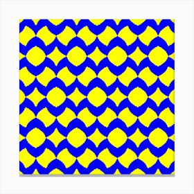 Blue and Yellow Waves Canvas Print