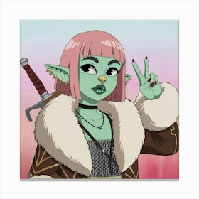 Elven Girl Canvas Print