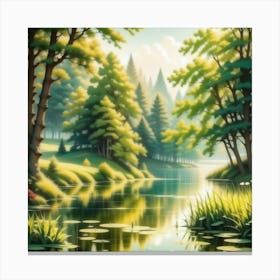 Landscape Painting 241 Canvas Print