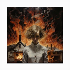 Want to see the world burn Canvas Print