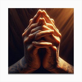 Hands Of Prayer 1 Canvas Print