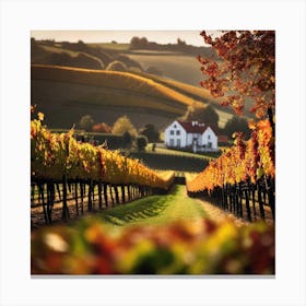 Autumn Vineyards 1 Canvas Print