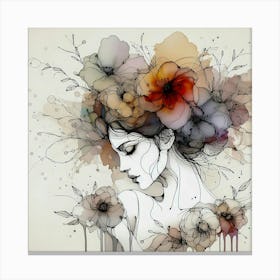 Flower Girl Canvas Print