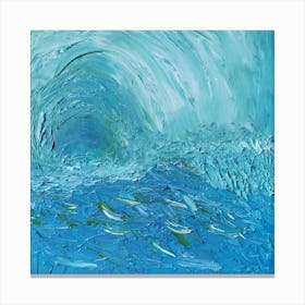 'Blue Wave' Canvas Print