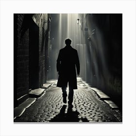 Man In Alleyway Canvas Print