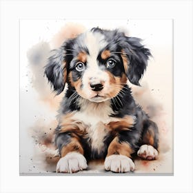 Colourful Canine Whimsy Canvas Print
