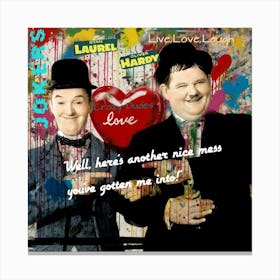 Laurel & Hardy 1 Canvas Print