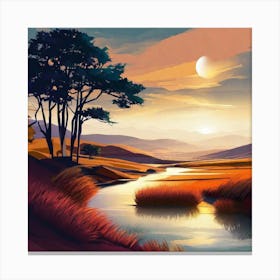 Landscape Painting 71 Canvas Print