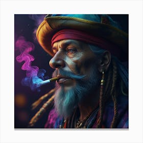 Pirate With A Cigarette Canvas Print