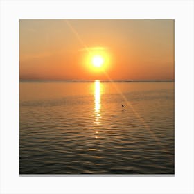 Sunset in Bali, Indonesia (square) Canvas Print