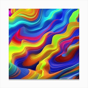 Thunderstorm of Colour Canvas Print