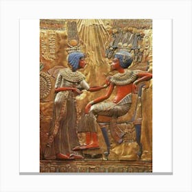 Egyptian King And Queen 1 Canvas Print