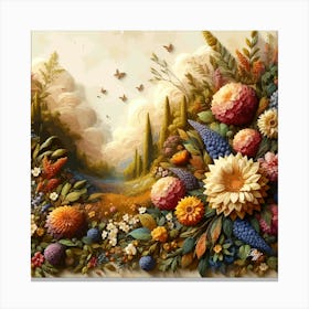 Flower Garden 001 001 Copy Canvas Print