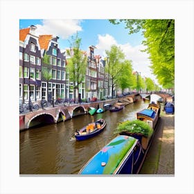 Amsterdam Canals 4 Canvas Print