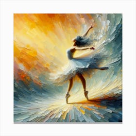 Beautiful Female Ballet Dancer Canvas Print