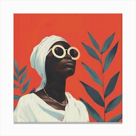 Woman In Sunglasses 1 Canvas Print