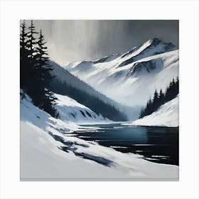 Winter Landscape, Scottish Highlands Canvas Print