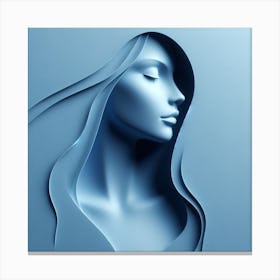 Silhouette a woman 19 Canvas Print