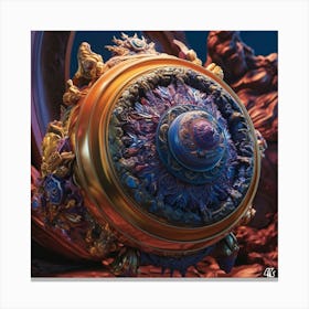 Golden Sphere Canvas Print